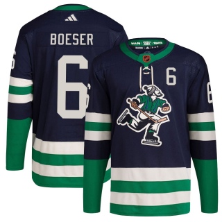 Men's Brock Boeser Vancouver Canucks Adidas Reverse Retro 2.0 Jersey - Authentic Navy